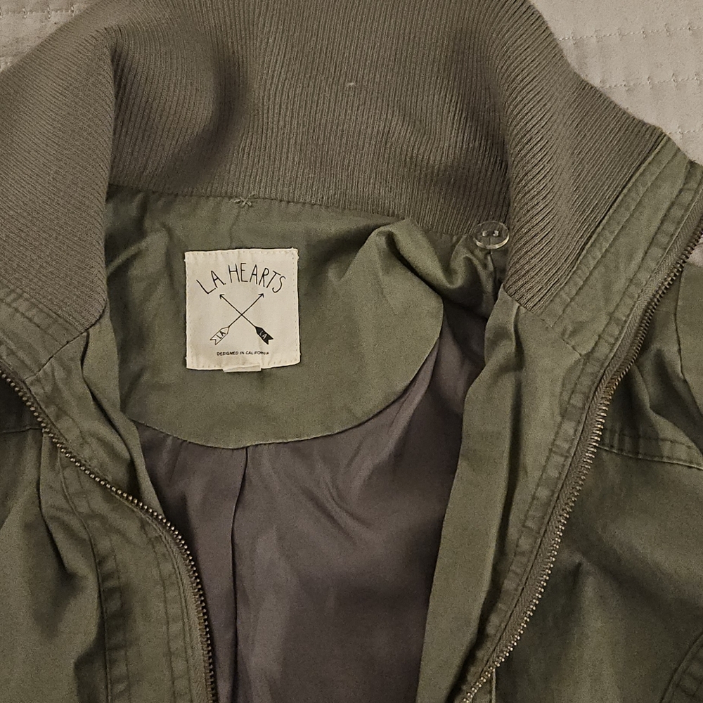 LA Hearts Womens Olive Jacket
